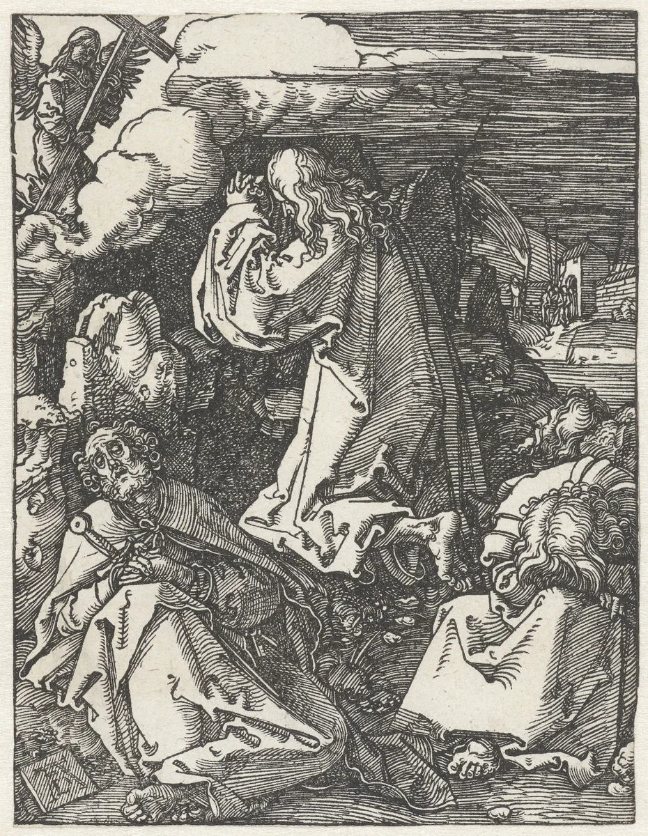 Christus in de hof van Getsemane by Unknown, print, 1510