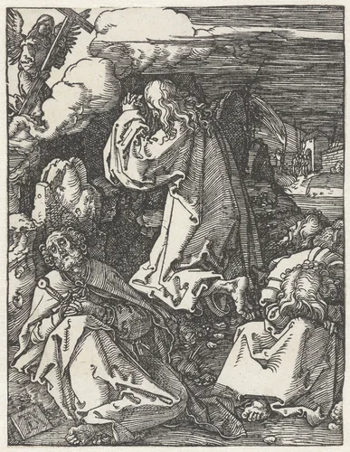Christus in de hof van Getsemane by Unknown, print, 1510