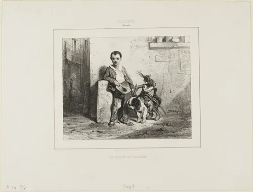 The Little Savoyard by Alexandre-Gabriel Decamps, print, 1820-1830