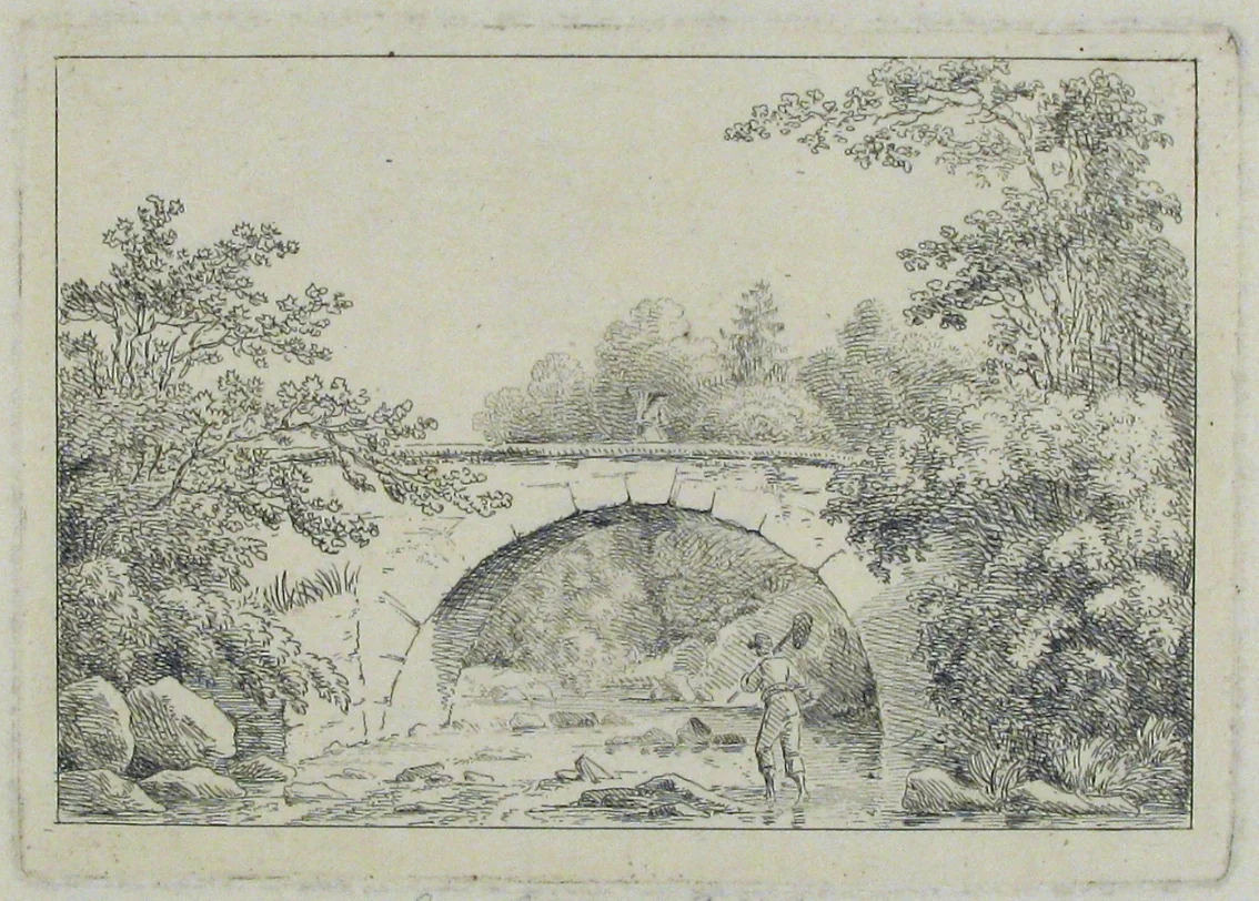 Landscape by François Jean Sablet, print, 1755-1819