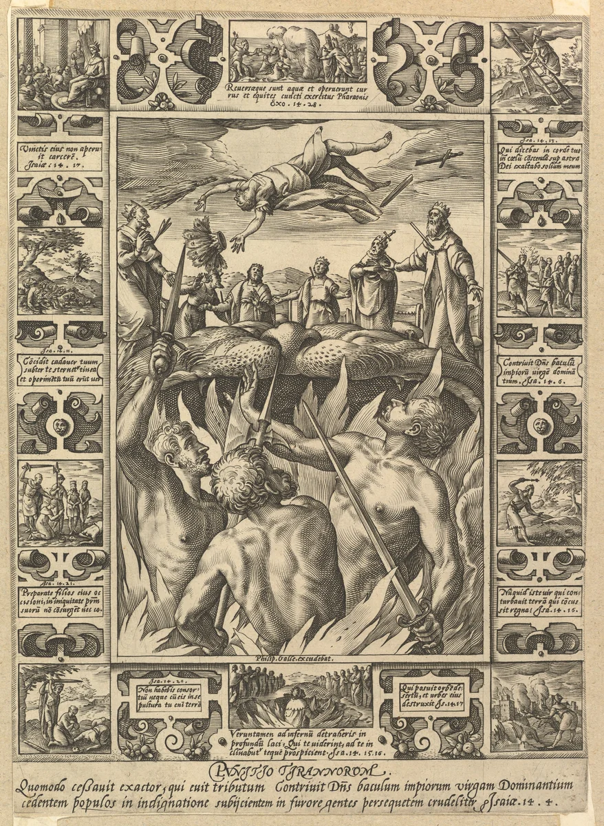 Punitio Tirannorum, from "Allegories of the Christian Faith, from Christian and Profane Allegories" by Hendrick Goltzius, print, 1560-1617