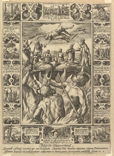 Punitio Tirannorum, from "Allegories of the Christian Faith, from Christian and Profane Allegories" by Hendrick Goltzius, print, 1560-1617
