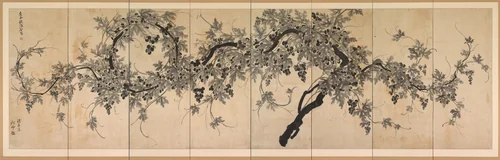 Grapevine by Choe Seok-hwan, painting, 1800-1850