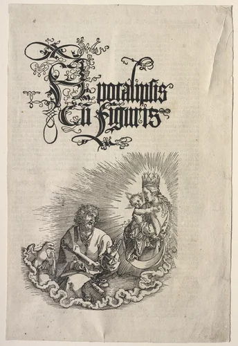 Revelation of St. John: Title Page to the Apocalypse by Albrecht Dürer, print, 1511