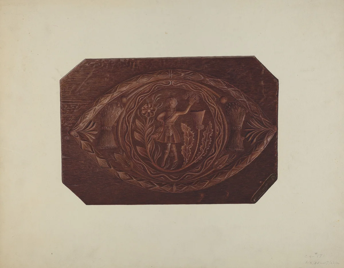 Cake Board by Robert Pohle, index of american design, 1935-1942