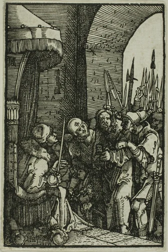 Christ Before Pilate, from The Fall and Redemption of Man by Albrecht Altdorfer, print, 1510-1518