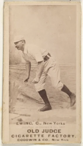 William "Buck" Ewing, Captain and Catcher, New York, from the Old Judge series (N172) for Old Judge Cigarettes by Goodwin & Company, photograph, 1887