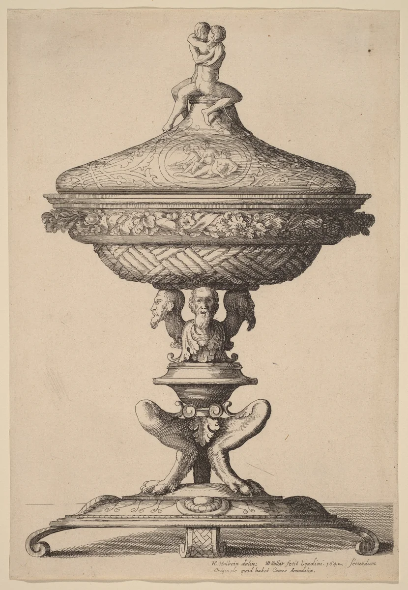 Ornate Goblet by Wenceslaus Hollar
Hans Holbein the younger, print, 1642
