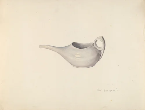 Invalid's Feeding Cup by Carl Buergerniss, index of american design, 1939