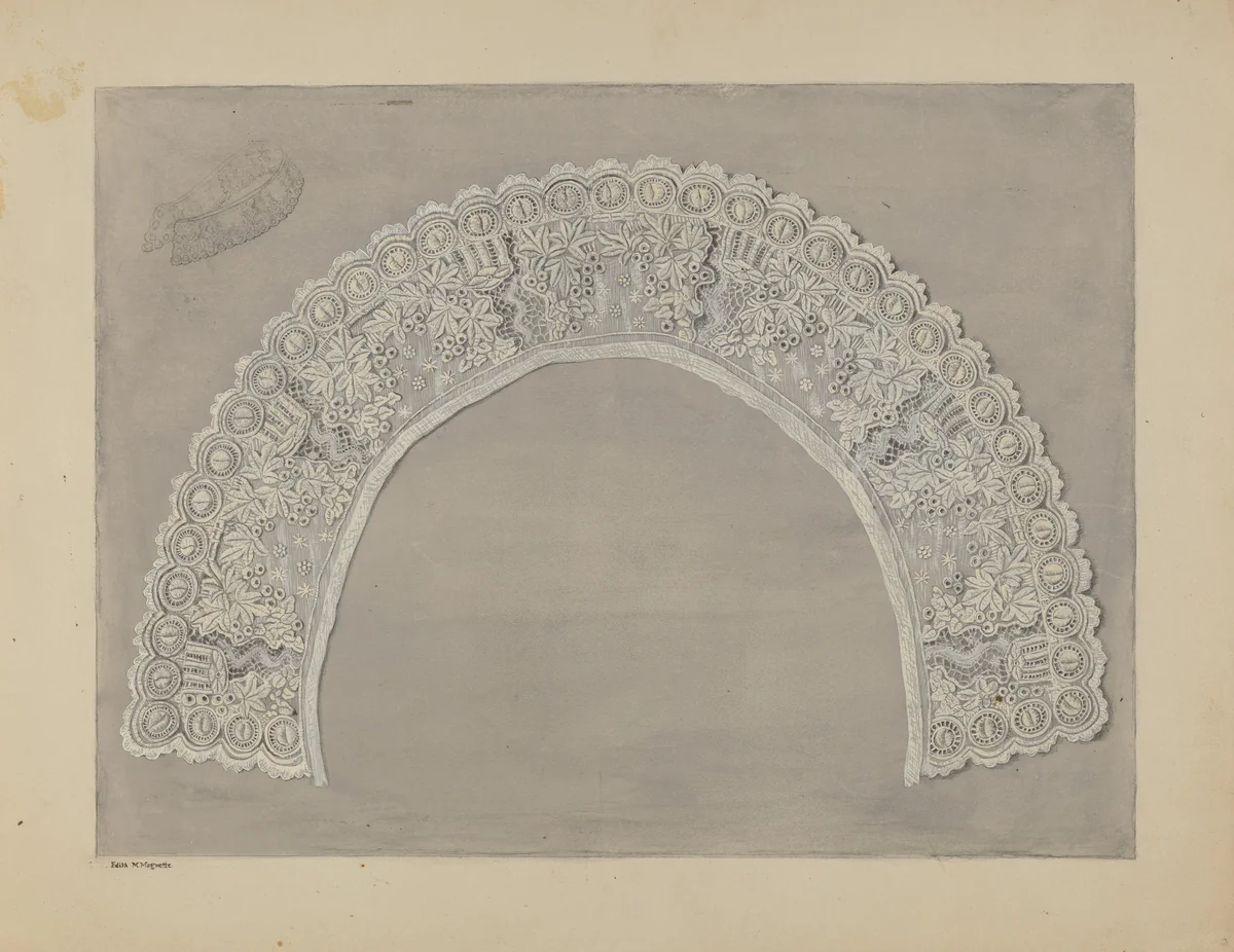 Embroidery by Edith Magnette, index of american design, 1937