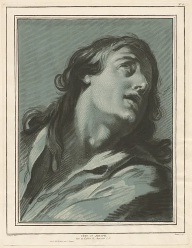 Tête de Joseph (Head of Joseph) by Louis-Marin Bonnet; Jean-Baptiste Deshays, print, 1773