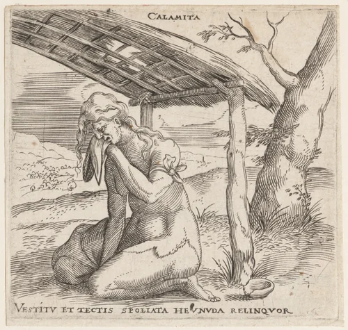 Calamity by Enea Vico, print, 1540-1555