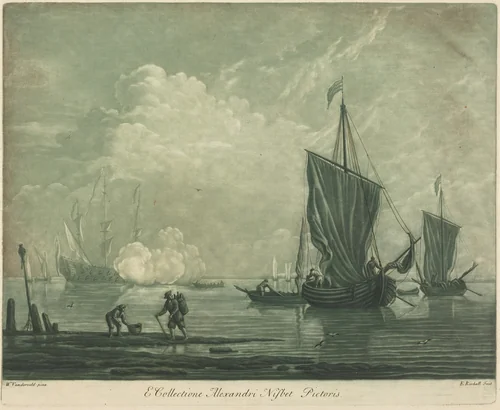Shipping Scene from the Collection of Alexander Nisbit by Elisha Kirkall
Willem van de Velde the Elder, print, 1682-1742