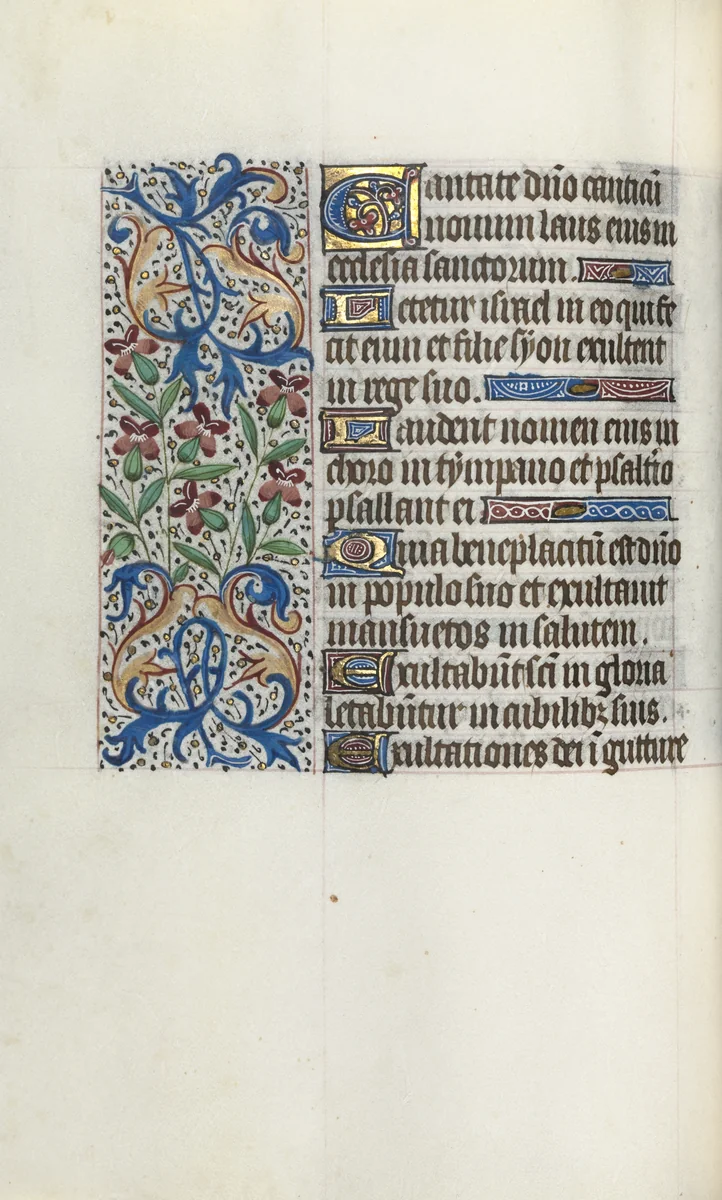 Book of Hours (Use of Rouen): fol. 45v by Master of the Geneva Latini, book, 1465-1475