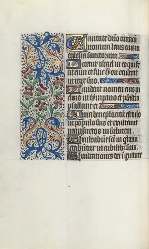 Book of Hours (Use of Rouen): fol. 45v by Master of the Geneva Latini, book, 1465-1475
