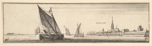 Emmerich by Wenceslaus Hollar, print, 1642-1644