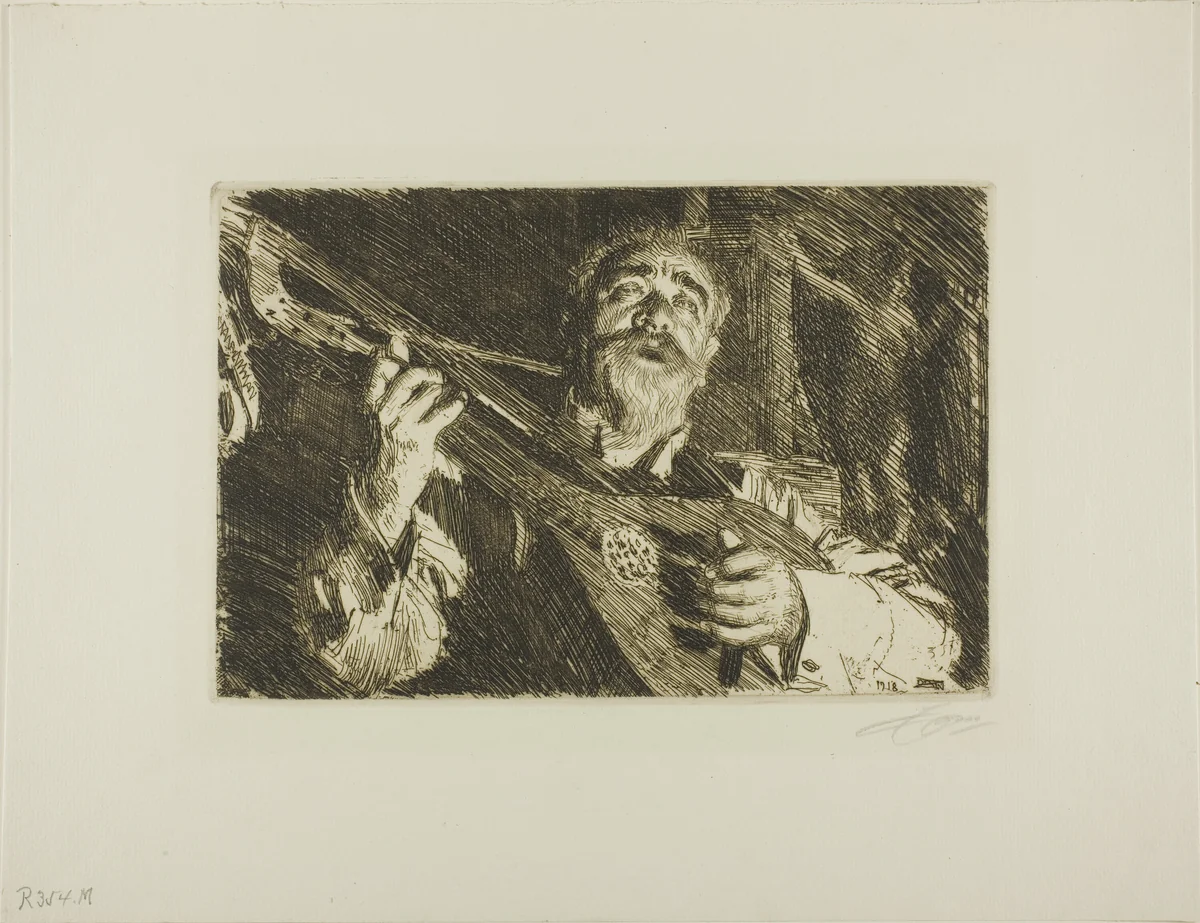 Vicke by Anders Zorn, print, 1918