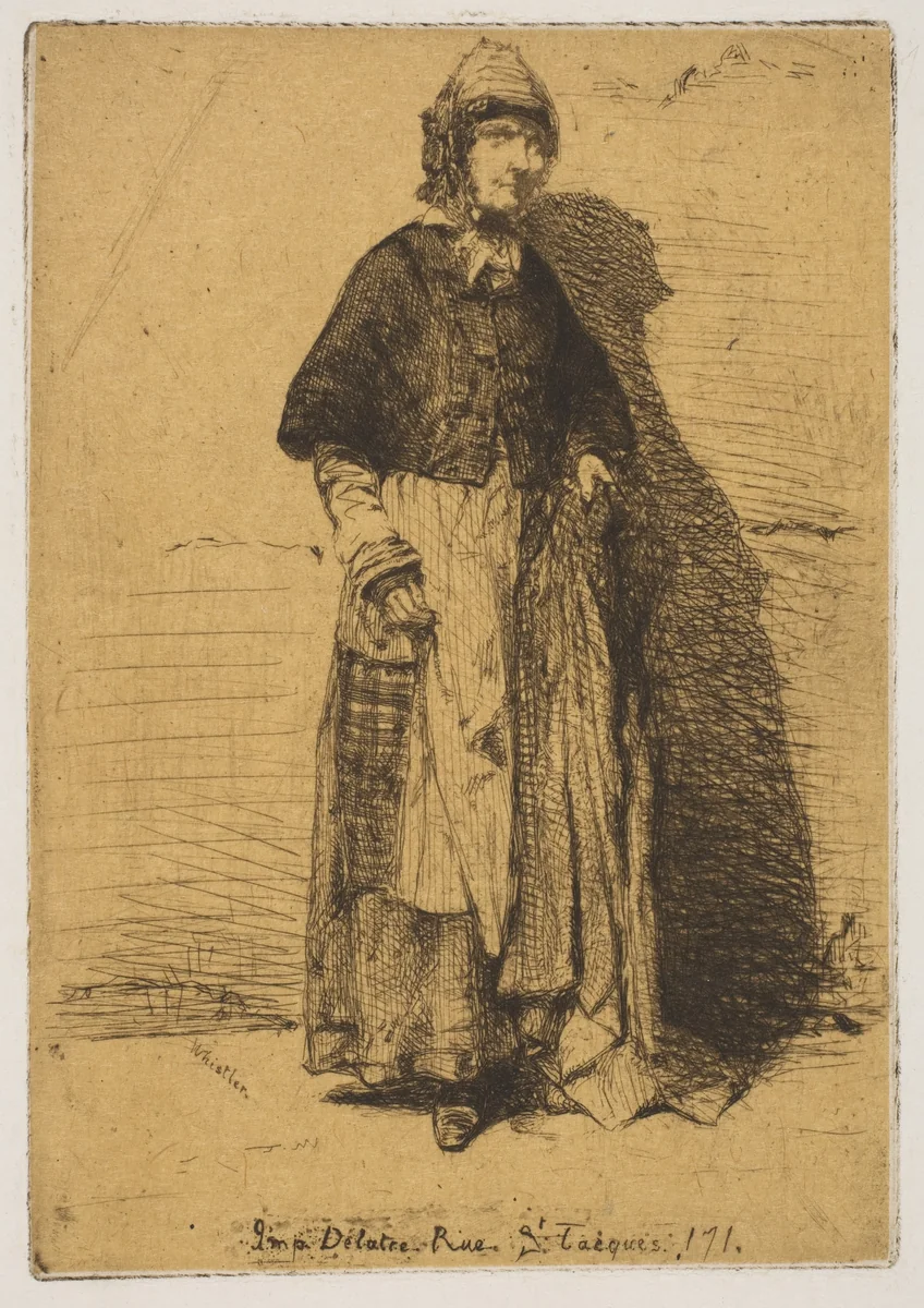 La Mère Gérard by James McNeill Whistler, print, 1858