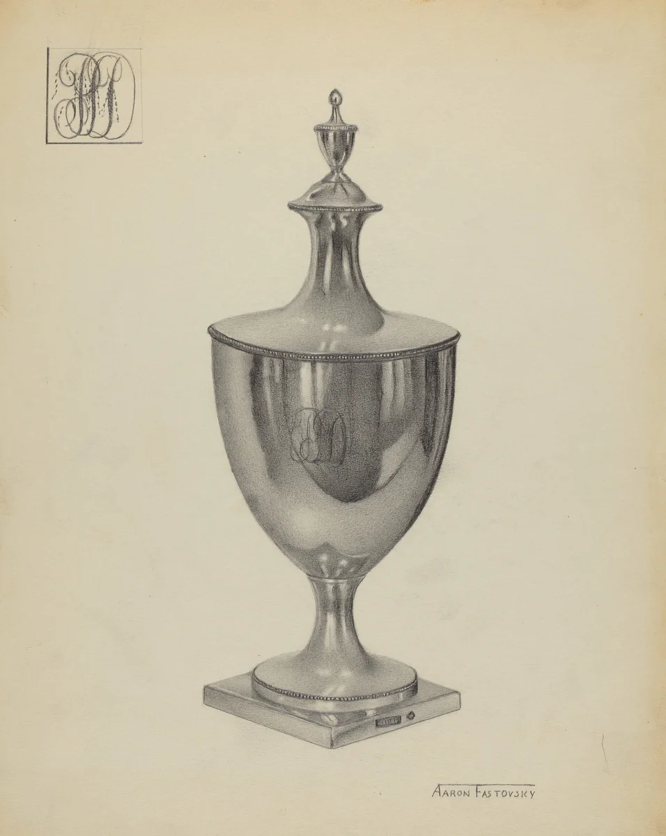 Silver Sugar Bowl by Aaron Fastovsky, index of american design, 1936