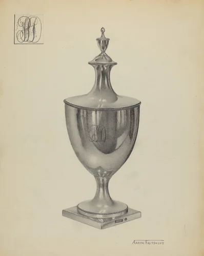 Silver Sugar Bowl by Aaron Fastovsky, index of american design, 1936