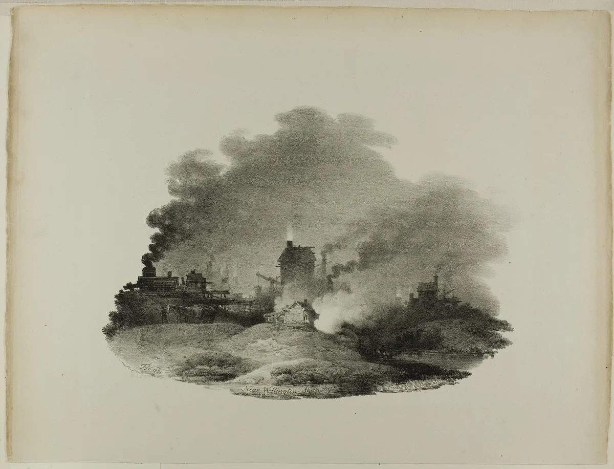 Near Wellington, Shropshire by Francis Nicholson, print, 1821