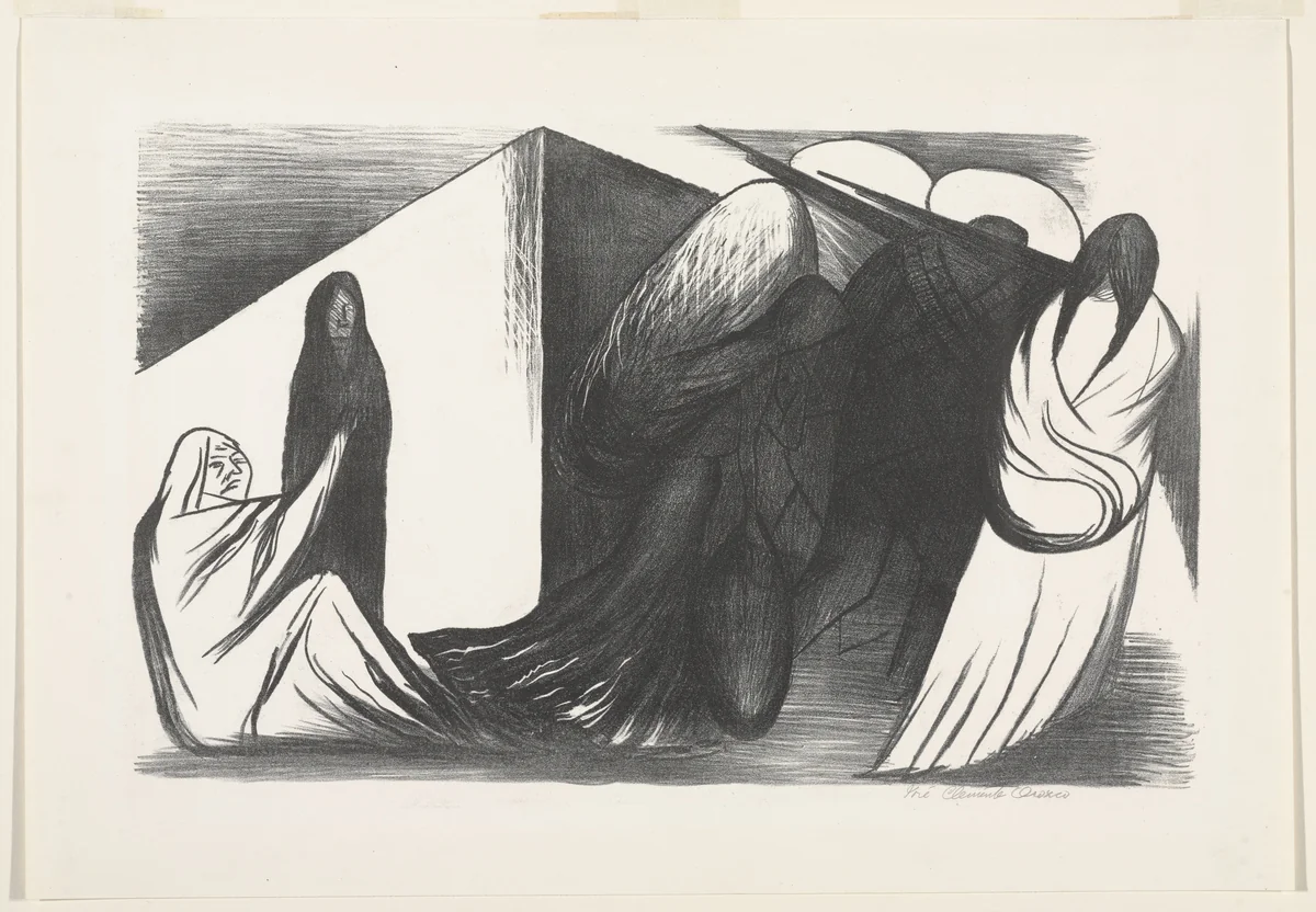 Marching Women by José Clemente Orozco, print, 1929
