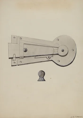 Latch by John R. Towers, index of american design, 1936