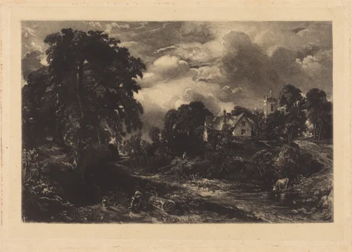 Glebe Farm (b) by David Lucas; John Constable, print, 1831