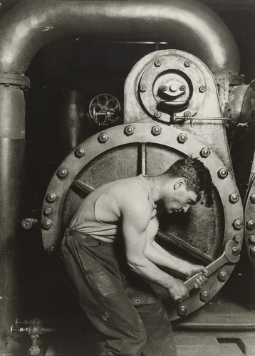 Steamfitter by Lewis Wickes Hine, photograph, 1920