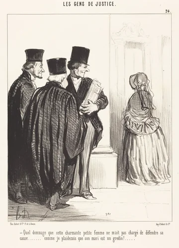 Quel dommage que cette charmante... femme... by Honoré Daumier, print, 1846