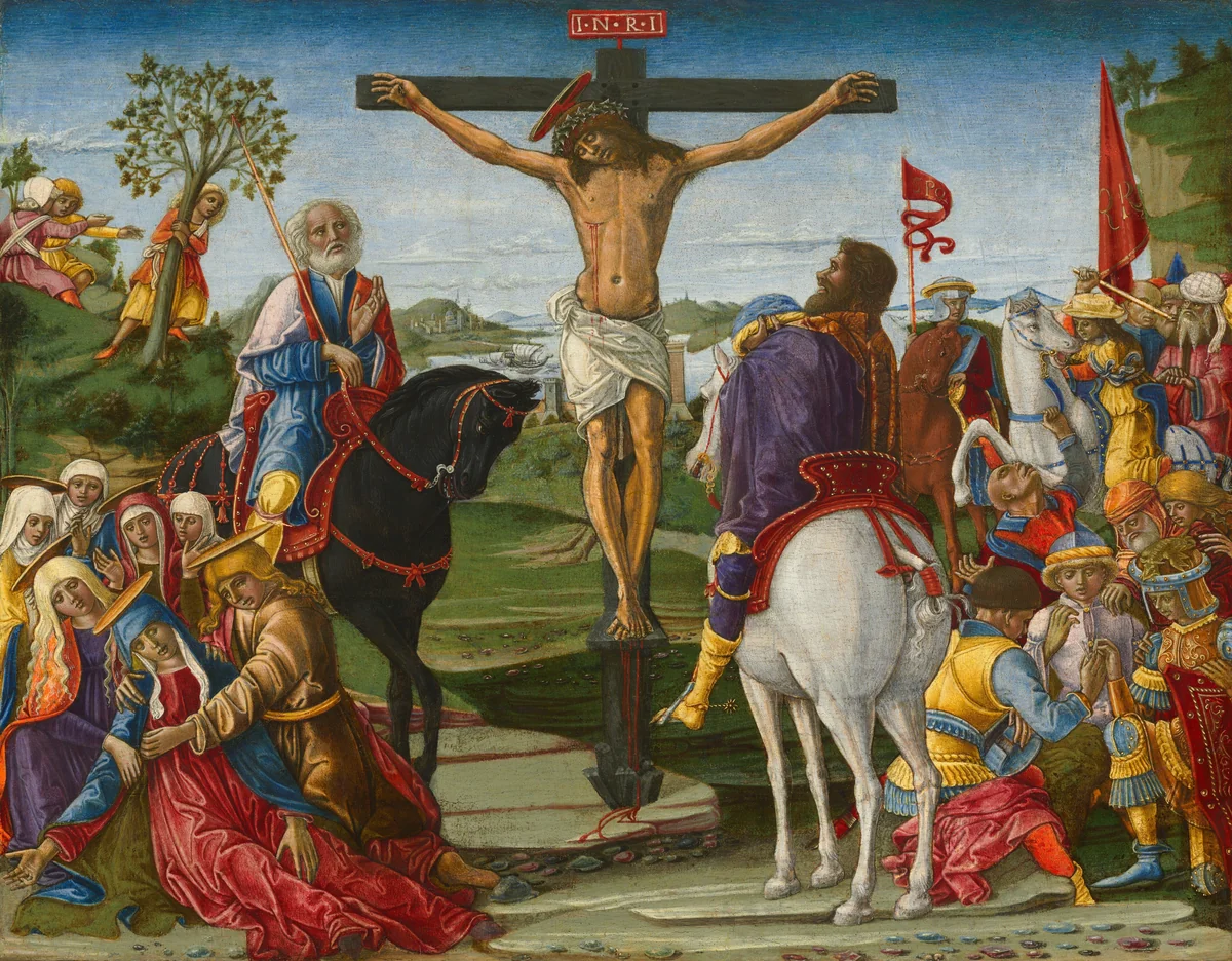 The Crucifixion by Benvenuto di Giovanni, painting, 1491
