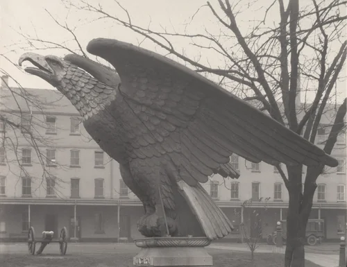 Figurehead of U.S.S. Frigate Niagara by Edwin Hale Lincoln, photograph, 1900