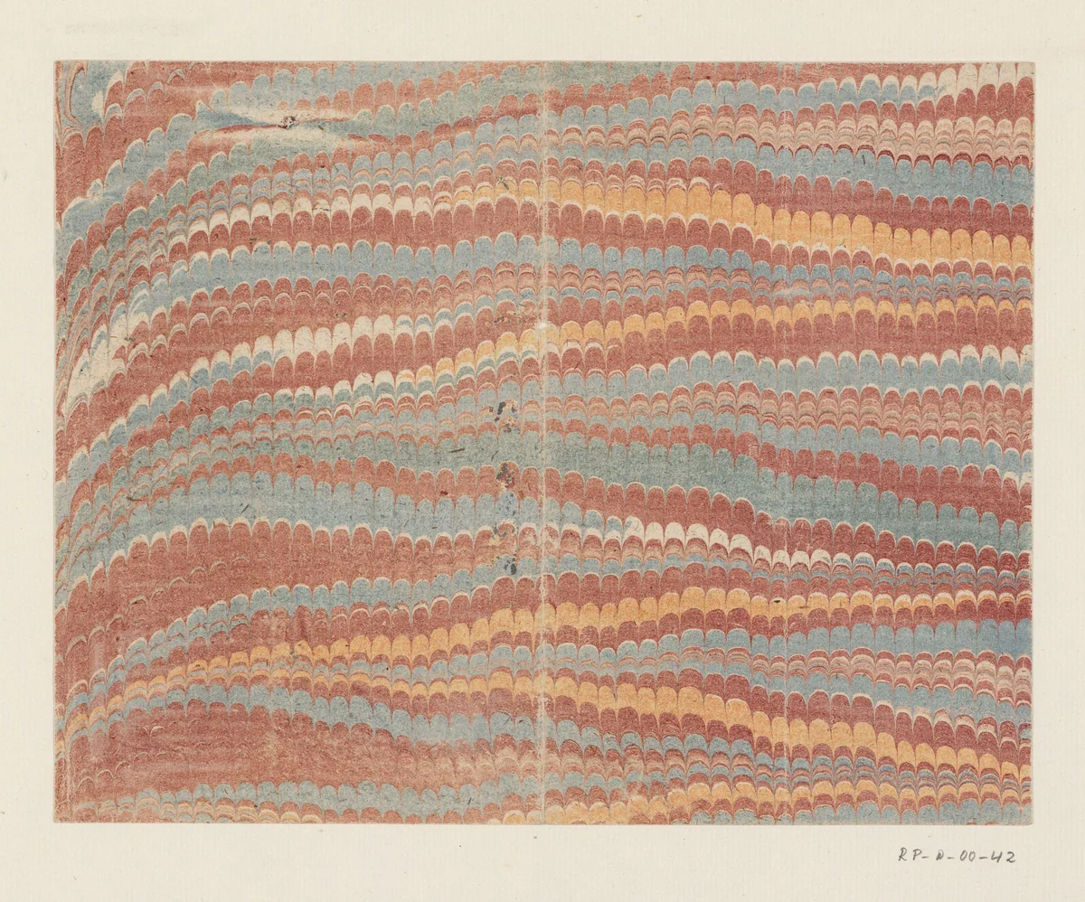 Kammarmer in rood, geel, blauw en groen by anonymous, other, 1700-1850