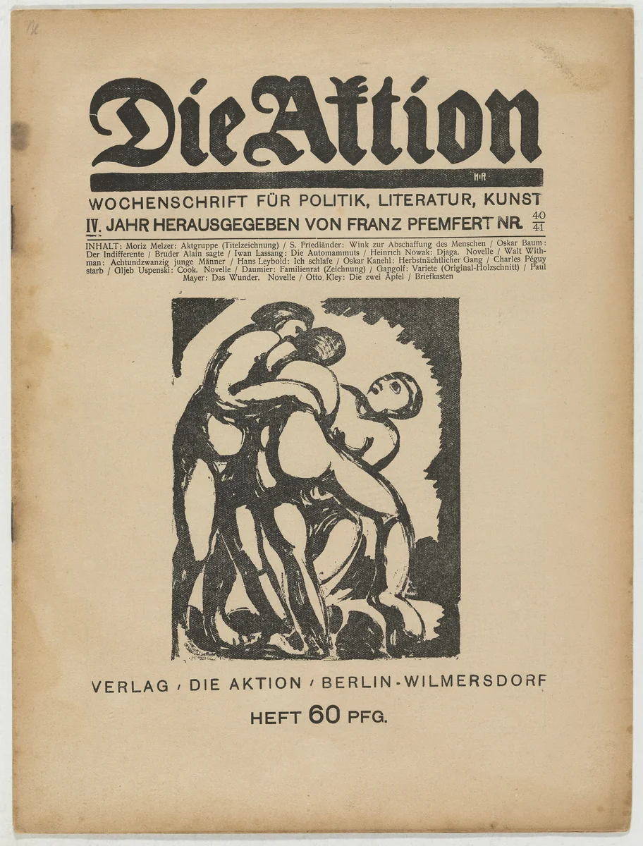 Die Aktion, vol. 4, no. 40/41 by Paul Gangolf, periodical, 1914