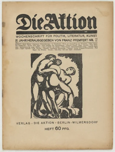 Die Aktion, vol. 4, no. 40/41 by Paul Gangolf, periodical, 1914