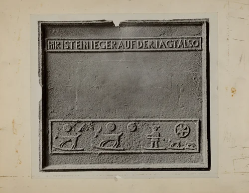 Pa. German Stove Plate by Charles Von Urban, index of american design, 1936