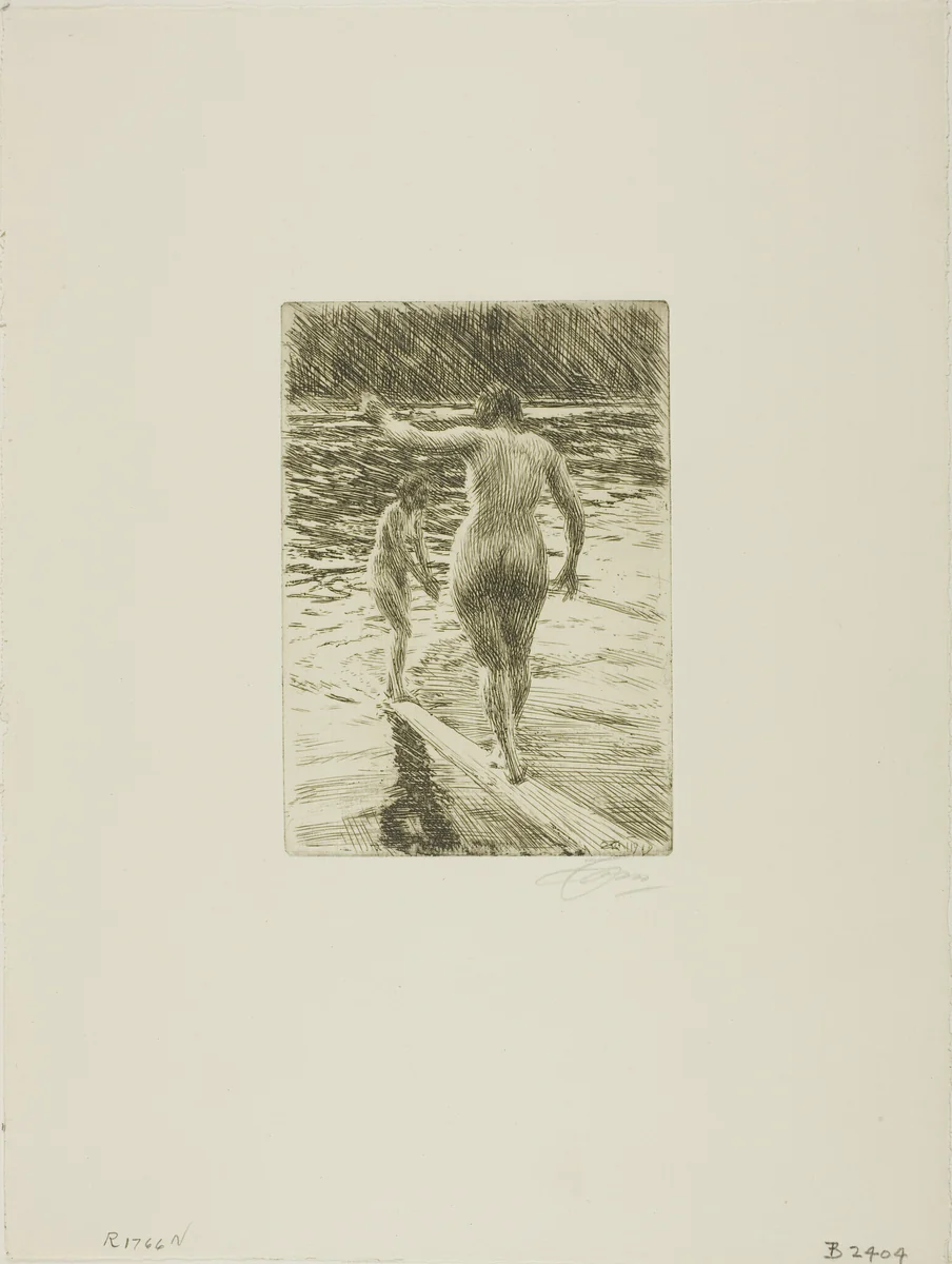 Balance by Anders Zorn, print, 1919