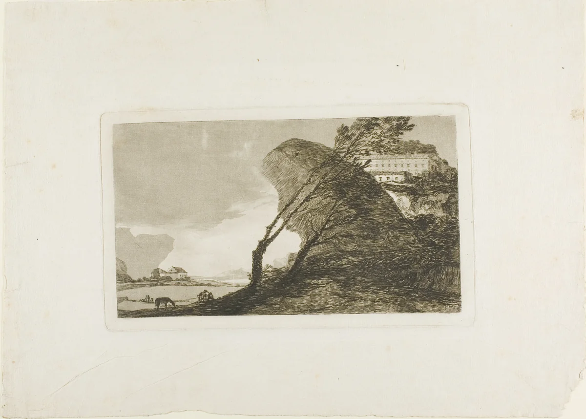The Big Rock by Francisco José de Goya, print, 1810