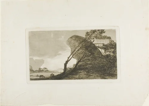 The Big Rock by Francisco José de Goya, print, 1810