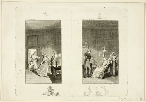 Illustration to Samuel Richardson's Clarissa by Daniel Nikolaus Chodowiecki, print, 1796