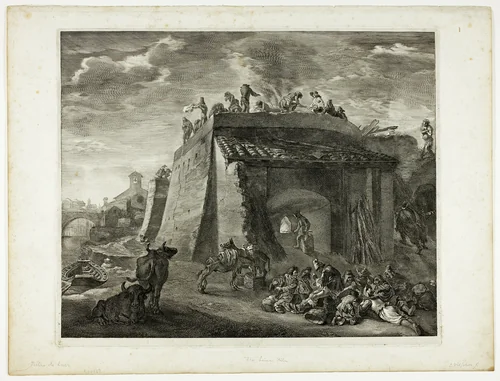 The Large Limekiln, from Cabinet Reynst by Cornelis Visscher, print, 1655-1658