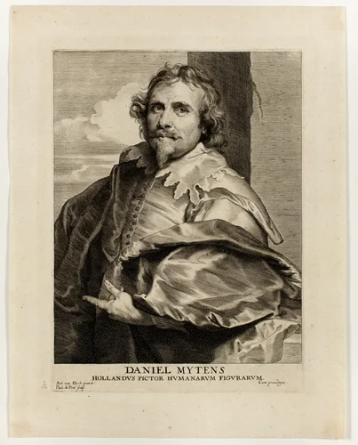 Daniel Mytens by Paul Pontius, print, 1630-1645