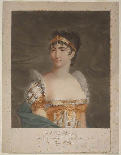 Princess Auguste Amelie of Bavaria by Michele Bisi, print, 1788-1823