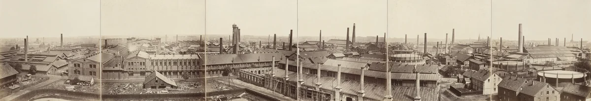 Friedrich Krupp Cast Steel Works, Essen by Hugo van Werden, photograph, 1872