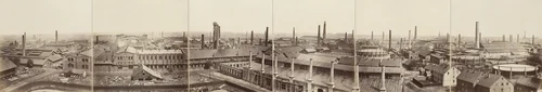 Friedrich Krupp Cast Steel Works, Essen by Hugo van Werden, photograph, 1872