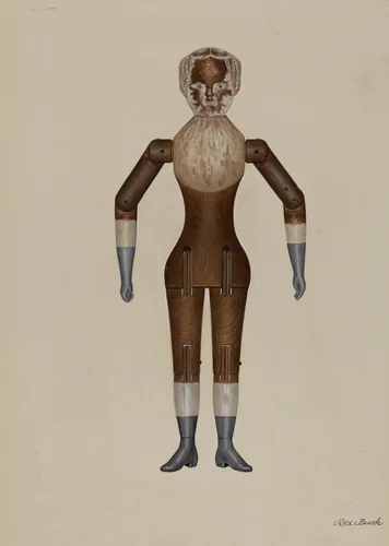 Doll - "Elissa" by Rex F. Bush, index of american design, 1938