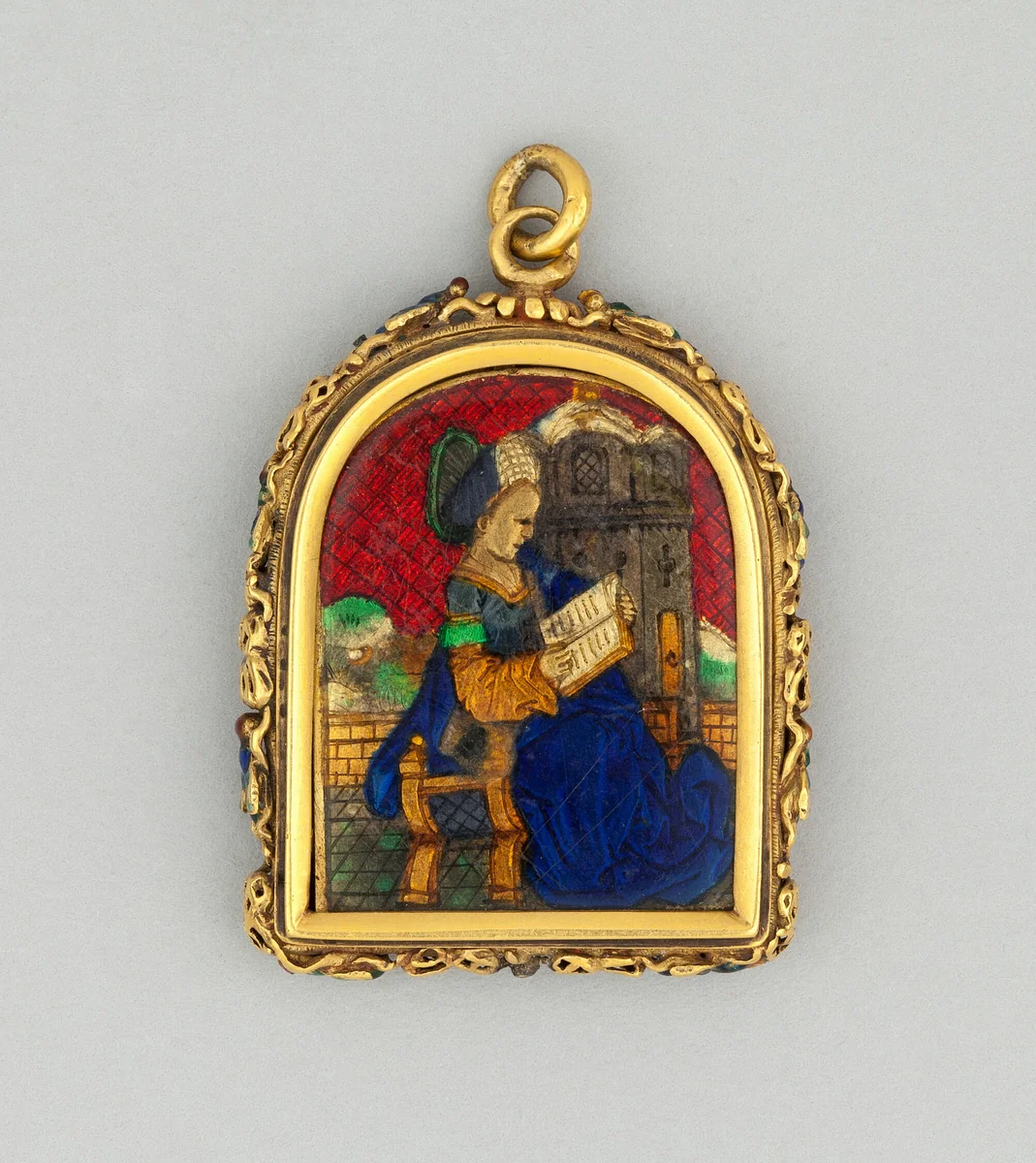 Reliquary Pendant of Saint Barbara by French or Netherlandish, other, 1495-1505