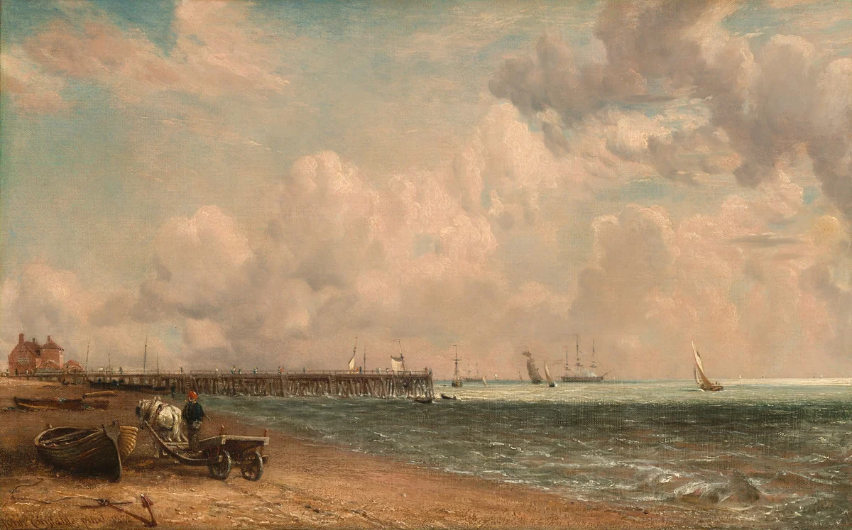 Yarmouth Jetty by John Constable, painting, 1822