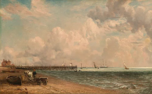 Yarmouth Jetty by John Constable, painting, 1822