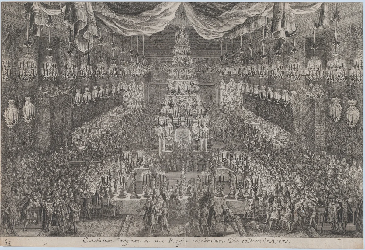 Coronation of Charles XI, Stockholm, December 20, 1672 by Georg Christoph Eimmart, print, 1672
